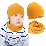 🎁La tela es suave y cómoda: nuestros gorros y bufandas para bebé están hechos de algodón de alta calidad. Son cómodas, suaves, hipoalergénicas, absorbentes y elásticas. El tejido transpirable mantiene a tu bebé cómodo y protege a tu bebé de erupciones causadas por derrames en la barbilla, pecho y cuello. El sombrero puede proteger la cabeza del bebé del viento frío y proporcionar calor.
