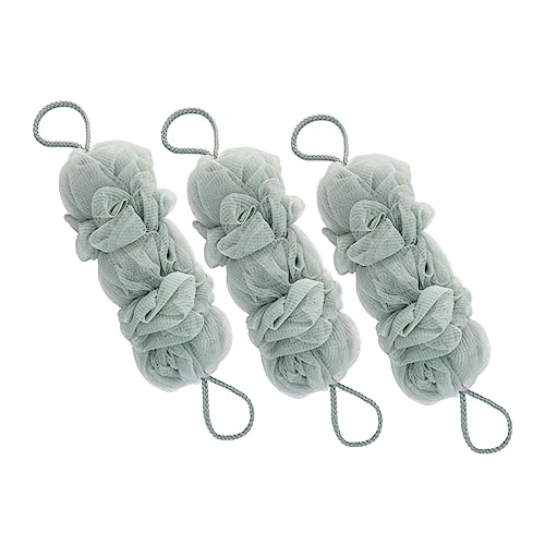 Didiseaon 3Pcs Exfoliating Shower Scrubbers Long Strip Back Loofah Body Scrubbers for Deep Cleaning and Foaming for Men and Women Bath Present
