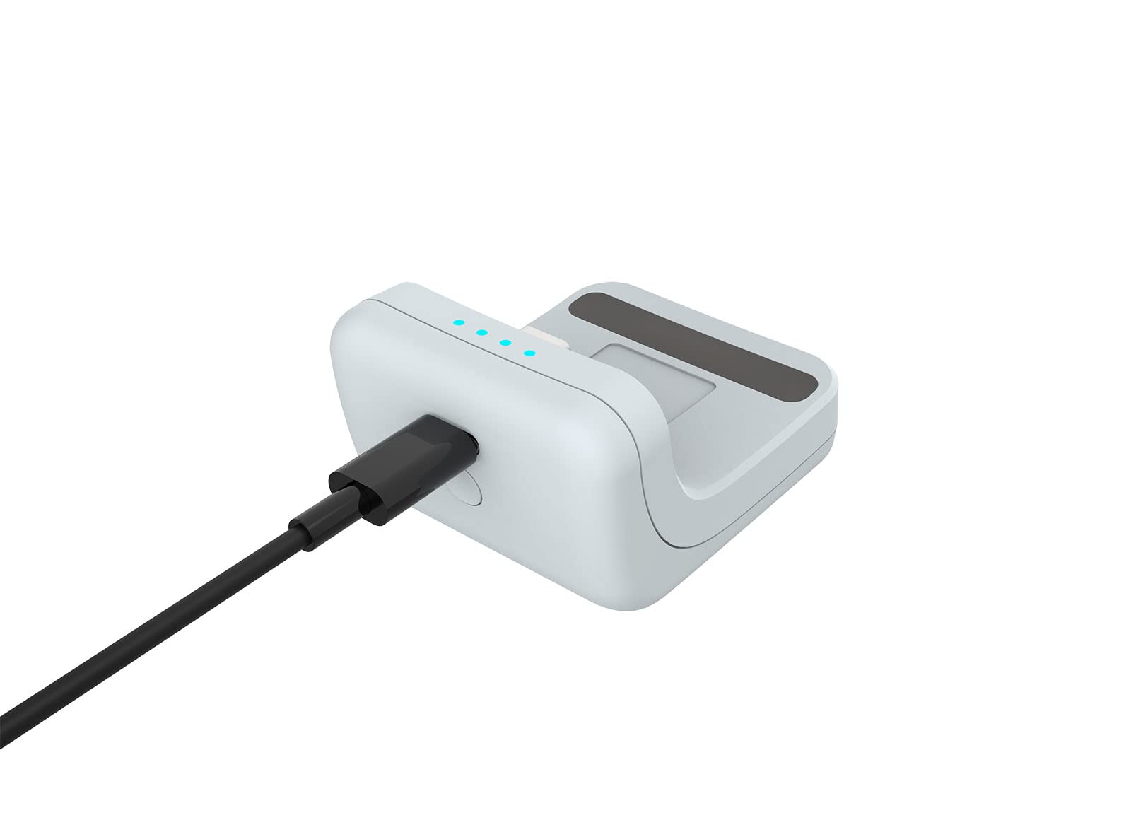 Rii Controller Ladestation nur mit PS5 Kompatibel, Zubehör für PS5, 2000mAh, Ladestation mit Batterieanzeige, USB-Type-C Ladekabel, Weiß