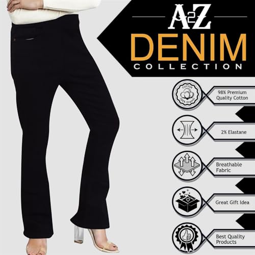 Pantalon cloche denim extensible jeans léger pour silhouette élancée