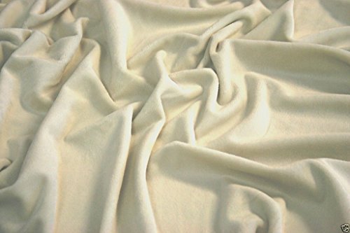 Soft Plush Cuddlesoft Fleece Fabric New Beige, 1Mtr - 150cmx100cm