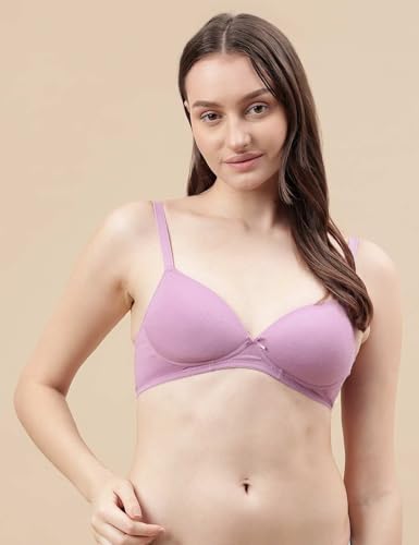 Image of Marks & Spencer Cotton Mix Padded Demi Cup Bra