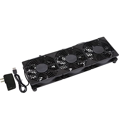 image for AMCHIXIN 360mm 120mm x 3 5V USB Cabinet PC Computer Muffin Cooling Fan