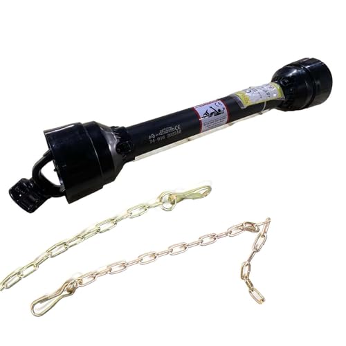 Zapfwelle Gelenkwelle, 686-783mm 780Nm Kardanwelle Gelenkwelle mit Schutz PTO-Shaft Antriebswelle,1 3/8' - 6 Zähne (TYP B (47-70cm))