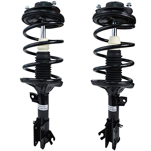 Image of Detroit Axle - 3.5L Pair Front Struts for Hyundai Santa FE 2003-2006, 2 Ready Struts w /Coil Spring Assembly 2004 2005 Replacement Suspension