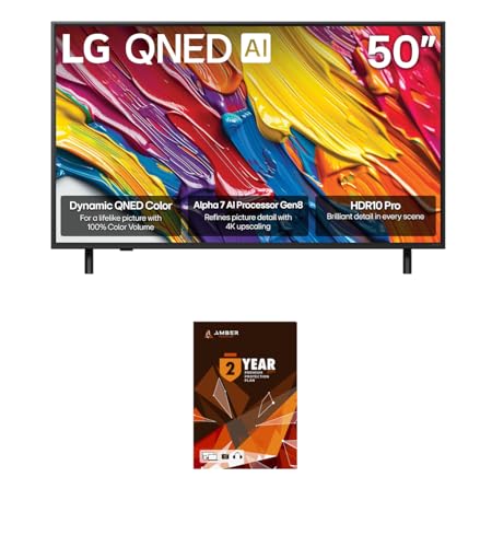 Image of LG 50QNED82AUA 50 Inch QNED AI 4K Smart TV with HDR10 Pro and 2 Year Amber Protection Plan (2025)
