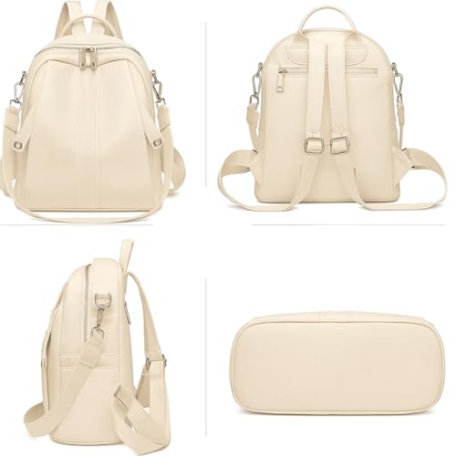 Image of Stylish Casual Medium Office Women Backpack, Travel Daily Use College Bag for Girl's, Note-Book Tuition Nurse Lightweight Backpack