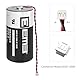 EEMB 3.6V D Batterie Compatible mit ALEXOR Wireless Outdoor Siren WT4911BATT ADT DSC ER34615-T1 WT4911 WT4911B WT8911 ER34615 19Ah Ersetzt für LS-33600 TL-2300/4930/5930 SB-D01/D02 XL-200F/205F