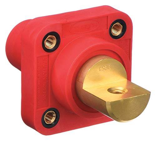 Hubbell 3R, 4X, 12 Taper Nose Receptacle, Female, Red