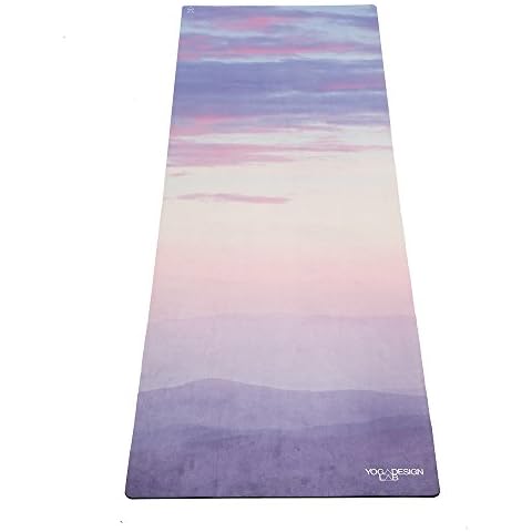 YOGA DESIGN LAB | The Combo Yoga Mat | 2-in-1 Mat+Towel | Eco Luxury | Ideal for Hot Yoga, Power, Bikram, Ashtanga, Sweat | Studio Quality | Includes Carrying Strap! (Breathe, 5.5mm) Cover