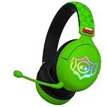 Subsonic - Brawl Stars Wireless Gaming Headset with LED and detachable microphone. Officially Licensed Gaming Headset, compatible with consoles, PCs, tablets and smartphones - Green