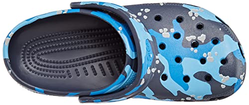 Sandália Classic Printed Camo, Crocs, Adulto Unissex, Navy/Multi, 44