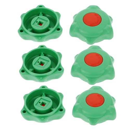 Gadpiparty 6st Ventilhandradgriff Handrad Abschalten Absperrteile Duscharmatur Griff Duschknopf Tauschen Wasserschiebergriff Absperrgriff Passend Outdoor-griff Ersatzradgriff Klaue Plastik