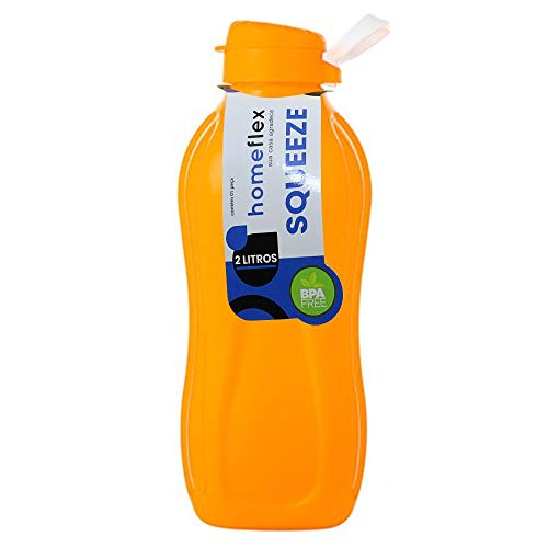 Garrafa Squeeze 2 litros Plástico sólida Cores (Rosa)