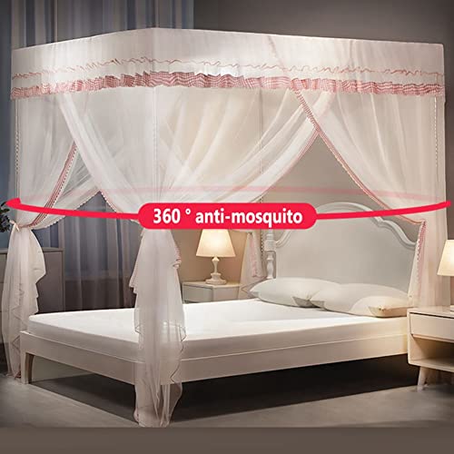 Mosquitera con dosel para cama de 150 cm y estructura de metal para dormitorio 3