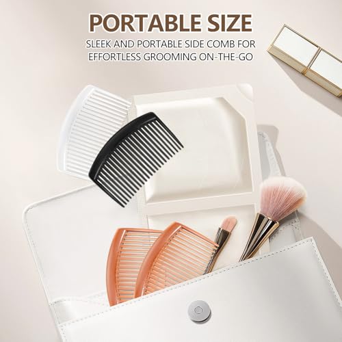 6pcs 315in hair side comb with 3 colors professional barber comb for styling and grooming french combs for wedding dating and more