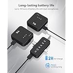 PQRQP 3 in 1 Microphone for iPhone/Android/Camera, Wireless Lavalier Microphone, 328ft Transmission, 18H Battery Life, Mini Microphone for Record Interview, Vlogs, YouTube, Tiktok - Image 4