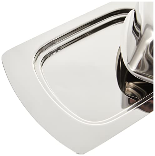 IBILI Butter Dish with Lid of Stainless Steel, Silver, 20 x 13 x 8 cm - immagine 5