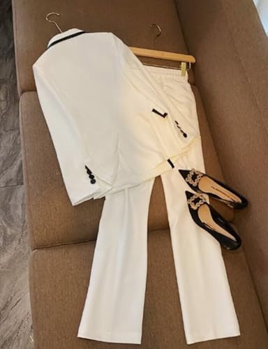 Women's Double Breasted 2 Pieces Suit Set Peak Lapel Formal Party Jacket and Pants for Banquet2