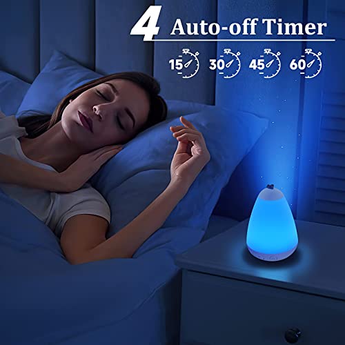 Fansbe Soothing Sound Machine Baby Sleeping, Travel Sleep Machine White Noise, Sound Machine White Noise Portable With 20 Soothing Sounds Night Light With 10 Color #TOP3