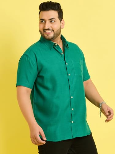 Image of Bigbanana Plus Size Men's Regular Fit Solid Shirt