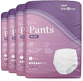 Amazon Basic Care Lady Pants Plus Medium, 4 packs of 7 (28 Total)