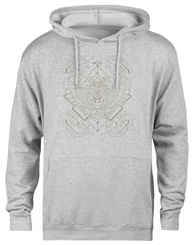 Pull à capuche gris unisexe enveloppant douceur et liberté de mouvement Tech Owl