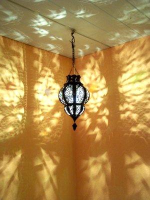 Orientalische Lampe Pendelleuchte Rostfarben Argana E27 Lampenfassung | Marokkanische Design Hängeleuchte Leuchte aus… – Bild 4