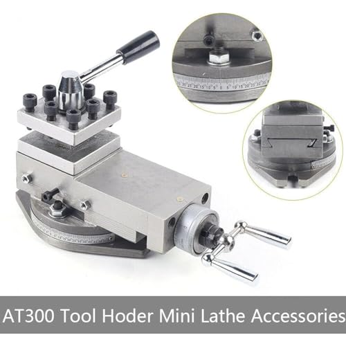 Montaje de poste de herramientas para mini torno en talleres caseros 4