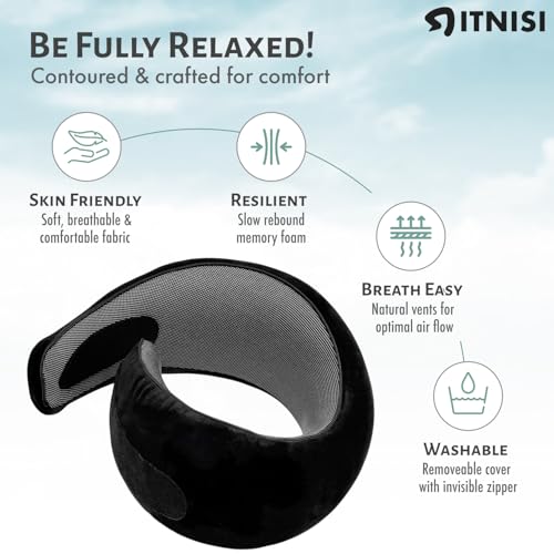 Almohada Viscoelástica De Viaje Ajustable miniatura 4