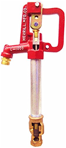 Merrill MFG C7502 Frost Proof Yard Hydrant, Standard C-1000, 3/4" Pipe Connection, 1" Galvanized Pipe, 2' Bury Depth, 56.5" Total Length, 56.5"