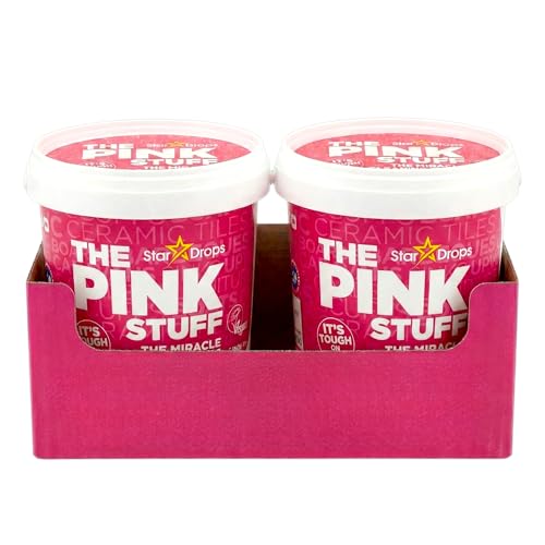 The Pink Stuff Miracle Cleaning Paste (2 x 850g Value Pack) The All-Purpose Cleaner for Grease Grime Rust and Limescale Vegan & Cruelty-Free