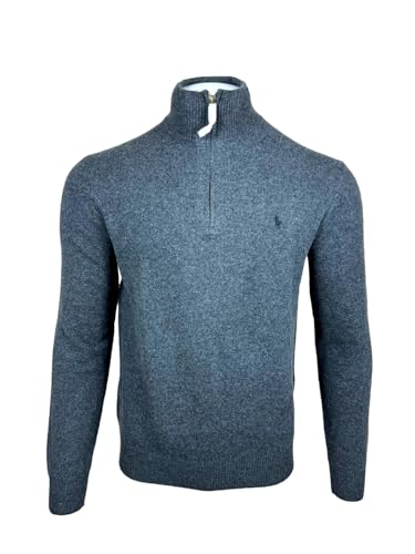 POLO RALPH LAUREN Men's Quarter-Zip Wool Blend Sweater