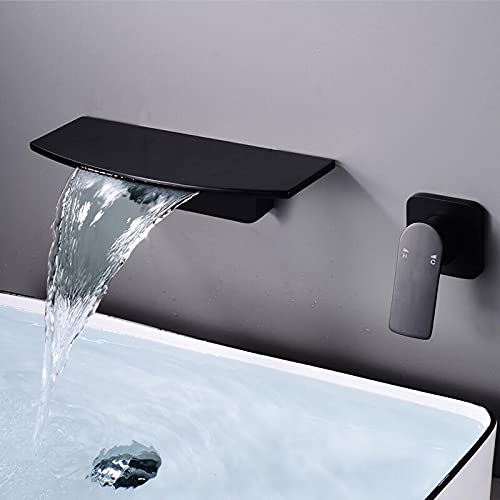 Robinet mitigeur mural cascade pour baignoire avec étagère dans votre spa