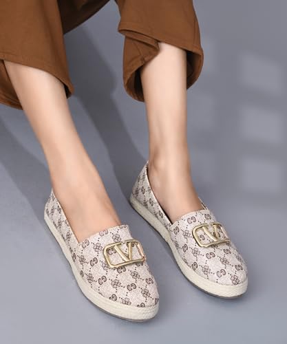 Image of JM LOOKS Women Slip On Platform Loafers with Buckle Detail Upper
