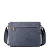TRP0240 Troop London Classic Canvas Laptop Messenger Bag - Charcoal #3