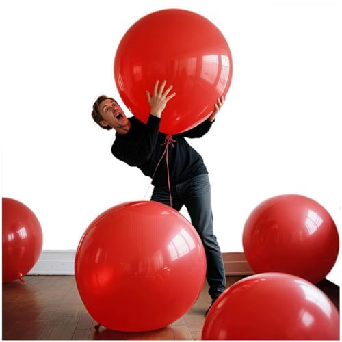 Image of 30 Pack Red Balloons 36 Inch Red Latex Party Large Balloon Bulk for Various Party Events Decorations