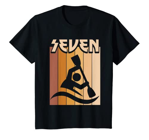 Kids 7th Birthday Kayaking T-Shirt