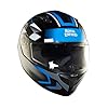 Royal Enfield ISI Certified Lightwing Full Face Riding Riding Helmet Checks G Blue (XL) 62 Cm-High Impact Grade Thermoplastic & High Density Head EPS Liner for Superior Impact Protection & Durability