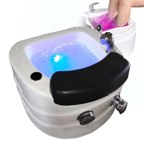 Spa de pies acrílico con masaje y luz colorida