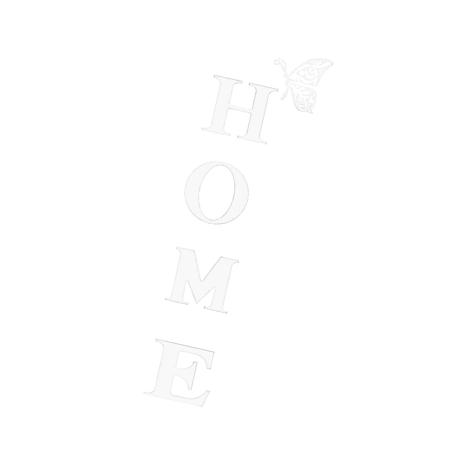Reflective Acrylic Wall Decal with Adhesive Backing Quick Installation for Home and Decorative Acrylic Sticker