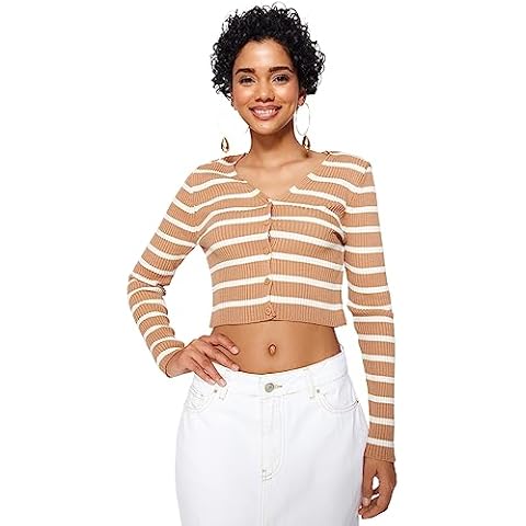 Cardigan Fin à Rayures Trendyol Cover