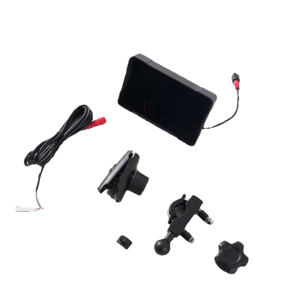 Navegador GPS con Pantalla táctil Resistente al Agua de 5 Pulgadas para Motocicletas y automóviles con compatibilidad automática con CarPlay y Android