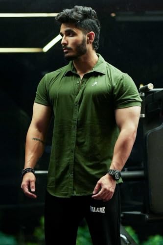 Image of FUAARK Mens Slim Fit Breathable, Lightweight & Stretchable Shirt for Casual wear