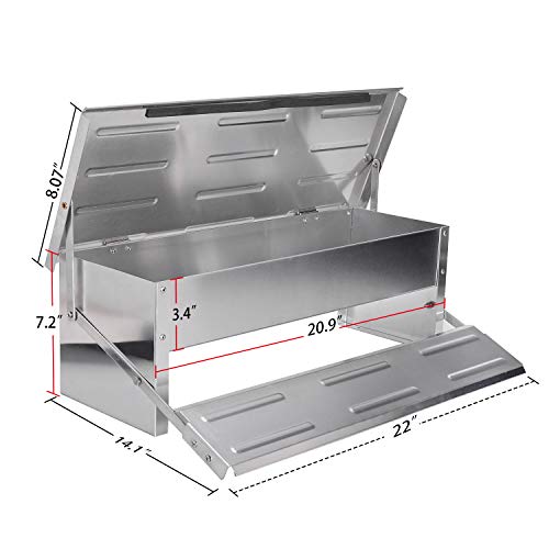 GUOHONG 5KG Chicken Feeder Automatic Treadle Poultry Feeder Ducks