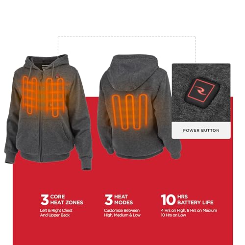 Radians Women's Standard Heated Apparel-Jackets, Heather Gray3