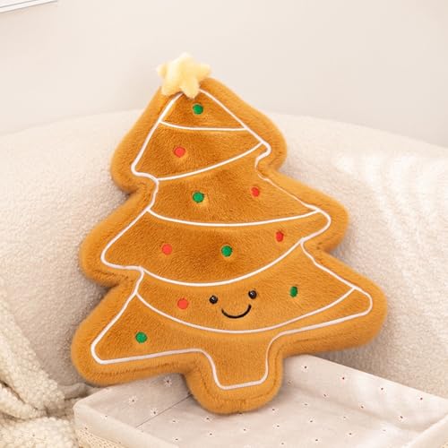 GZWY Weihnachtsdeko Kissen, 3D Weihnachtskissen Weihnachtsbaum...