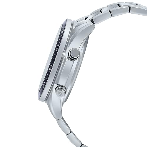 Casio Edifice EFV-C100D-1AVDF Black Analog-Digital Dial Silver Stainless Steel Band Men's Watch World Time 100M Water Resistant EX438