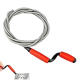 HIULLEN Rohrreinigungsspirale, 5M Spirale Abfluss Rohrreinigung, Abflussreiniger Spirale, Universal Spirale Abflussspirale, Rohrreiniger Spirale für Hartnäckige Verstopfungen