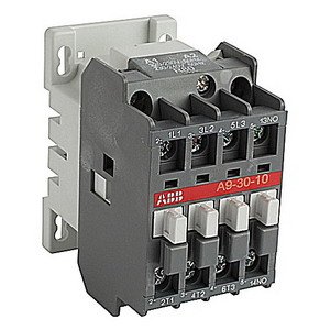 ABB A9-30-10-84 Contactor, 110 - 120 VAC Coil, 9 A at 3-Phase, 21 A at 1-Phase